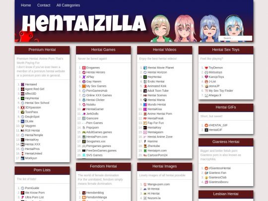 Review HentaiZilla, situs sing dadi salah sawijining Direktori Porno sing populer
