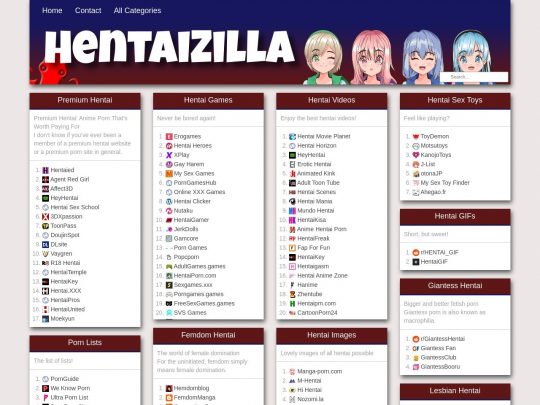 Crítica HentaiZilla, um site que é um dos muitos diretórios pornográficos populares