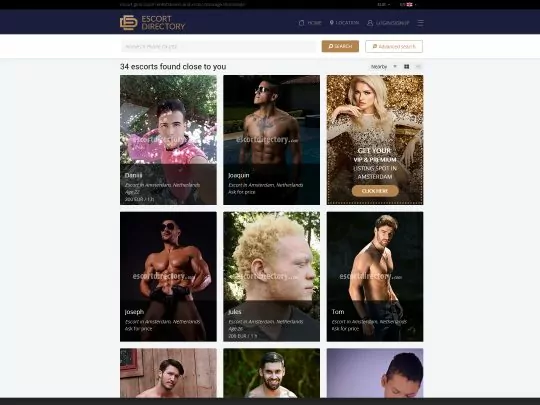 Escort Directory Boys review, a site that is one of many popular Gay Male Escort Sites
