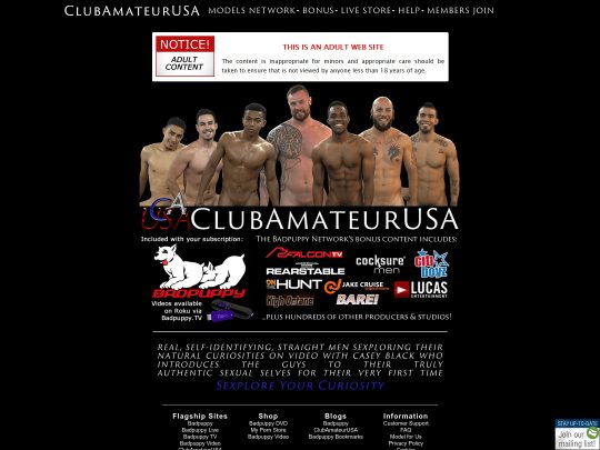 ClubAmateurUSA recenzija, stranica koja je jedna od mnogih popularnih Premium amaterskih gay pornografija