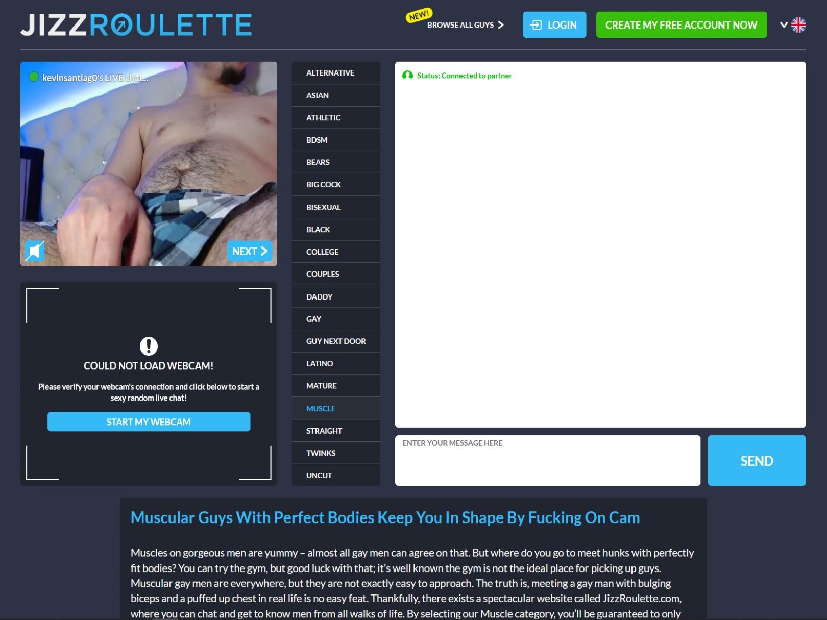 JizzRoulette The Live Cam Site That Will Make You Jizz | GayPornMenu