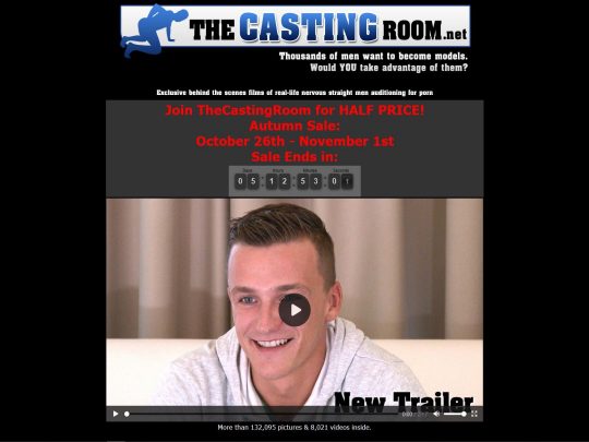 TheCastingRoom-recensie, een site die een van de vele populaire premium hetero-homoporno is