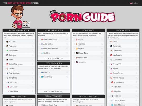 PaidPornGuide review, a site that is one of many popular Porn Directories