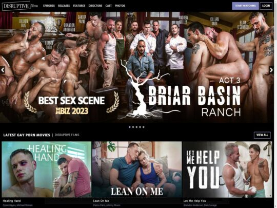 Disruptive Films review, a site that is one of many popular Top Premium Gay Porn Sites