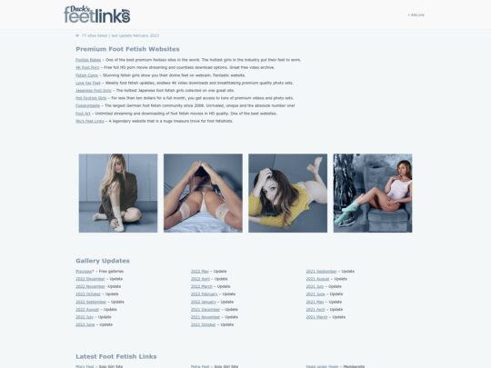 DucksFeetLinks anmeldelse, et websted, der er et af mange populære pornokataloger