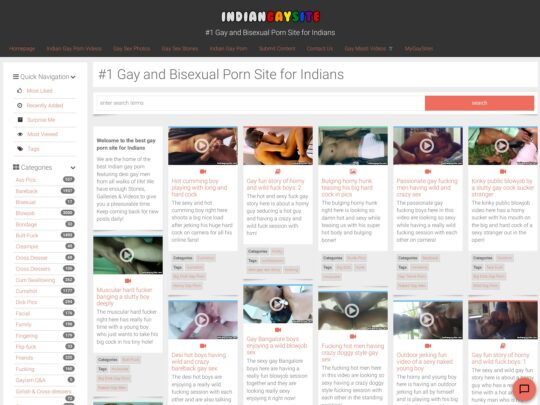 Indian Gay Site review, a site that is one of many popular Free Gay Indian Porn Sites