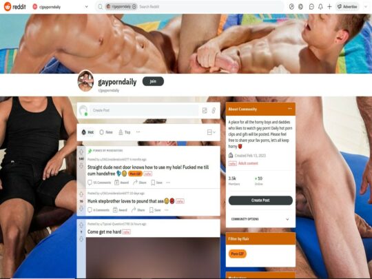 GayPornDaily review, een site die een van de vele populaire Gay Reddit-pornothreads is