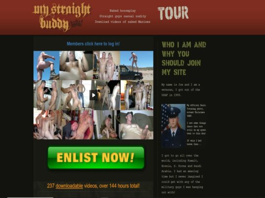 MyStraightBuddy Review, un site care este unul dintre multele site-uri populare de porno militare gay