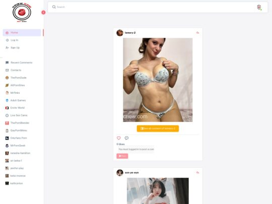 Criew review, spletno mesto, ki je eno izmed mnogih priljubljenih strani z navadno pornografijo