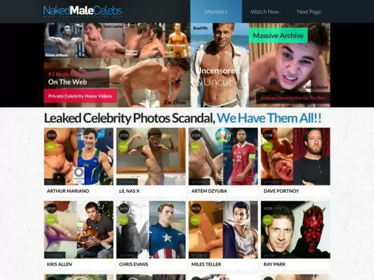 Naked Male Celebs یک سایت پورنو مردانه عمیق جعلی، که در آن می‌توانید برهنه‌ترین افراد مشهور مرد را ببینید.