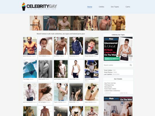 CelebrityGay pronađite gomilu lažnih slika aktova vaših omiljenih slavnih osoba. Vruće frajerice, fotografije twinks u ogledalu, fotografije s plaže i još mnogo toga.