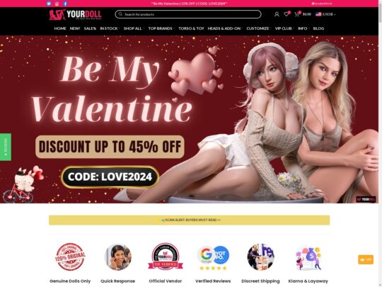 Yourdoll هو المكان الذي يمكنك من خلاله العثور على دمية الجنس المثالية، وتخصيصها بإضافات فريدة تناسبك فقط.