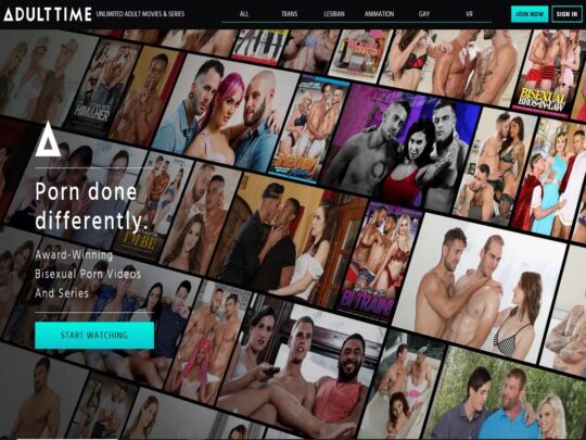 AdultTime BiSexual Review, un site care este unul dintre multele populare porno bisexuale premium
