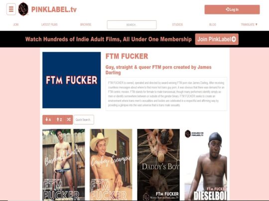 FTM Fucker-recensie, een site die een van de vele populaire FTM-pornosites is
