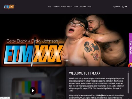 FTM XXX review, een site die een van de vele populaire FTM-pornosites is