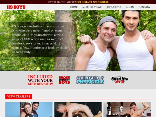 HS Boys anmeldelse, et websted, der er et af mange populære Premium Amatør Gay Porn