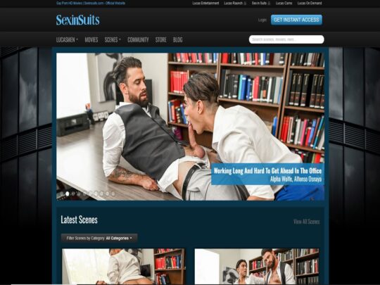 Sex In Suits ismertető, egy webhely, amely egyike a sok népszerű Premium Gay Hunk Pornónak