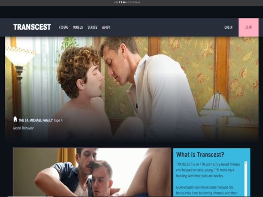 Transcest Review, eine Seite, die eine von vielen beliebten FTM-Pornoseiten ist