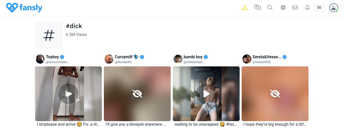 Fansly is a great platform for you to see all these sexy male stars with big hard cocks.