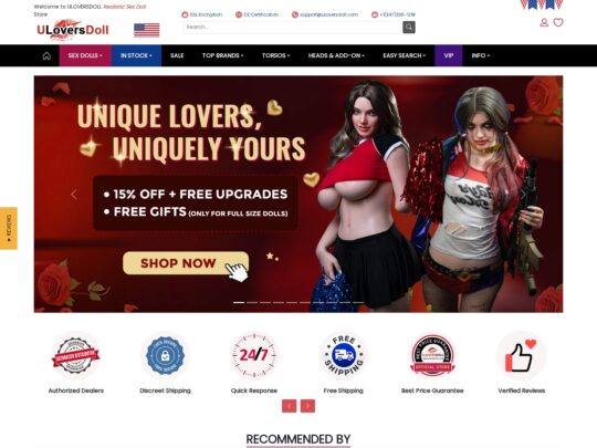 ULoversDoll review, a site that is one of many popular Male Sex Doll Shops