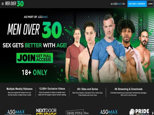 MenOver30 review, een site die een van de vele populaire Gay Stiefvader Porno Sites is
