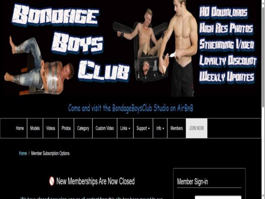 סקירת BondageBoysClub, אתר שהוא אחד מאתרי פורנו פטישיסטי גייז פרימיום פופולריים רבים