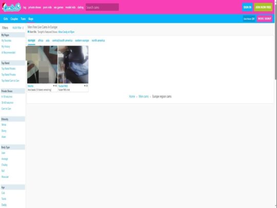 CamSoda Gay European review, a site that is one of many popular Live Gay European Sex Cams