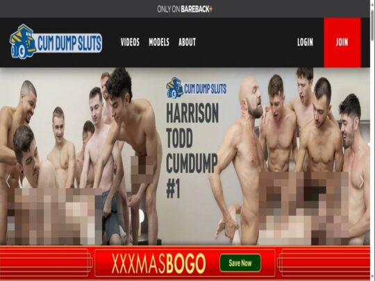 Recenzja Cum Dump Sluts, strony, która jest jedną z wielu popularnych stron z gejowskim porno gangbangiem
