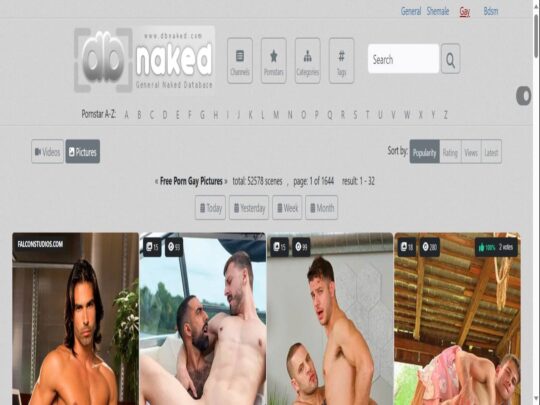 DBMaked Gay incelemesi, popüler eşcinsel porno resim sitelerinden biri olan bir site.