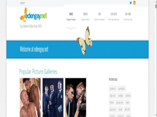 EdenGay incelemesi, popüler eşcinsel pornografik resim sitelerinden biri olan bir site.
