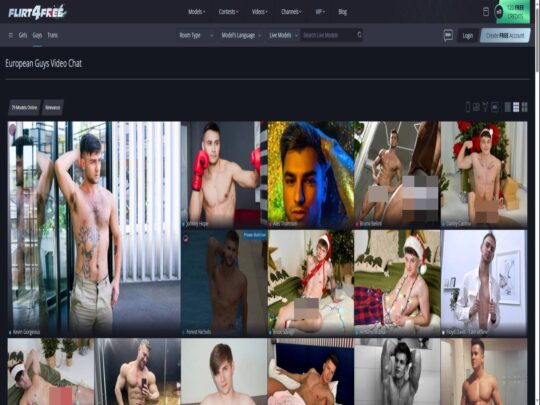 Flirt4Free Gay European review, a site that is one of many popular Live Gay European Sex Cams