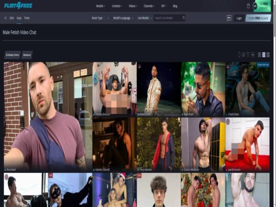 Flirt4Free Gay Fetish review, a site that is one of many popular Live Gay Fetish Sex Cams