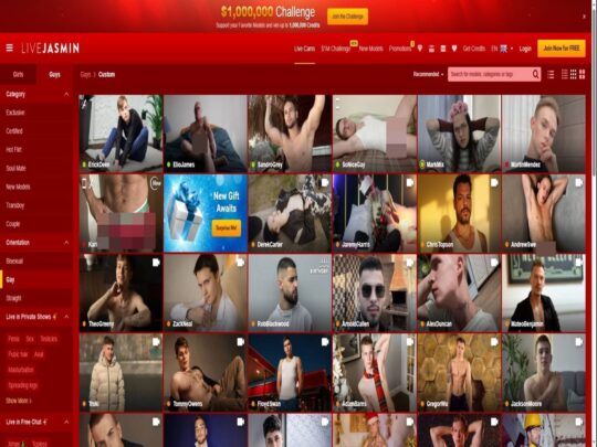 LiveJasmin Gay European review, a site that is one of many popular Live Gay European Sex Cams