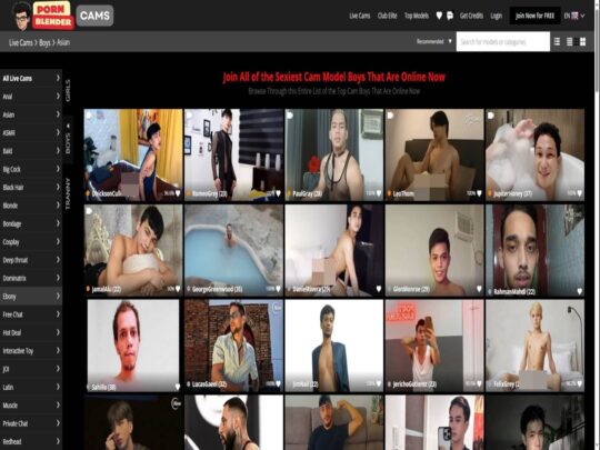סקירת PornBlenderCams Gay Asian, אתר שהוא אחד ממצלמות הסקס האסייתיות הגאות והאסייתיות הפופולריות הרבות.