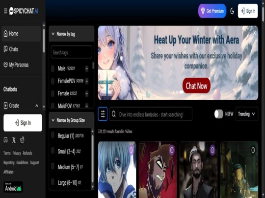 Spicychat Male review, a site that is one of many popular Gay AI Sex Chat Sites