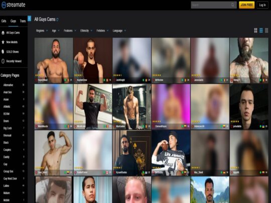סקירת Streamate Men, אתר שהוא אחד מאתרי מצלמות סקס גייז פופולריים רבים