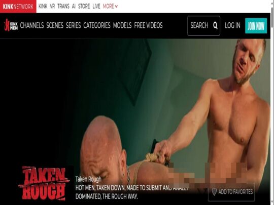 Recensione di Taken Rough, uno dei tanti siti porno gay fetish premium più popolari