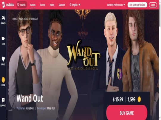 Wand Out review, a site that is one of many popular Best Gay Porn Games