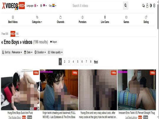 XVideos Red Gay Emo Picture