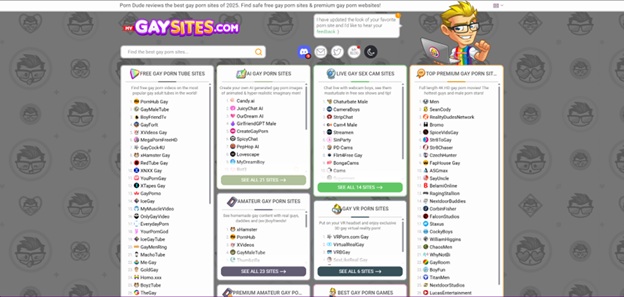 MyGaySites — это обширный список сайтов с гей-порно, включающий лучшие бесплатные и платные сайты на эту тему.