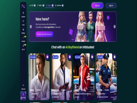 Ulasan Infatuated Boyfriend, laman web yang merupakan salah satu daripada banyak Laman Porno Gay AI yang popular