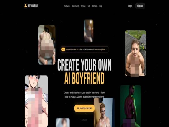 MyDreamBoyのレビュー。人気のゲイAIポルノサイトの一つです。