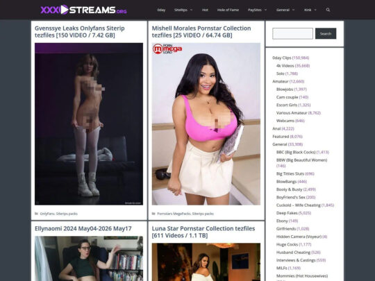 XXXStreams review, a site that is one of many popular Straight Porn Sites